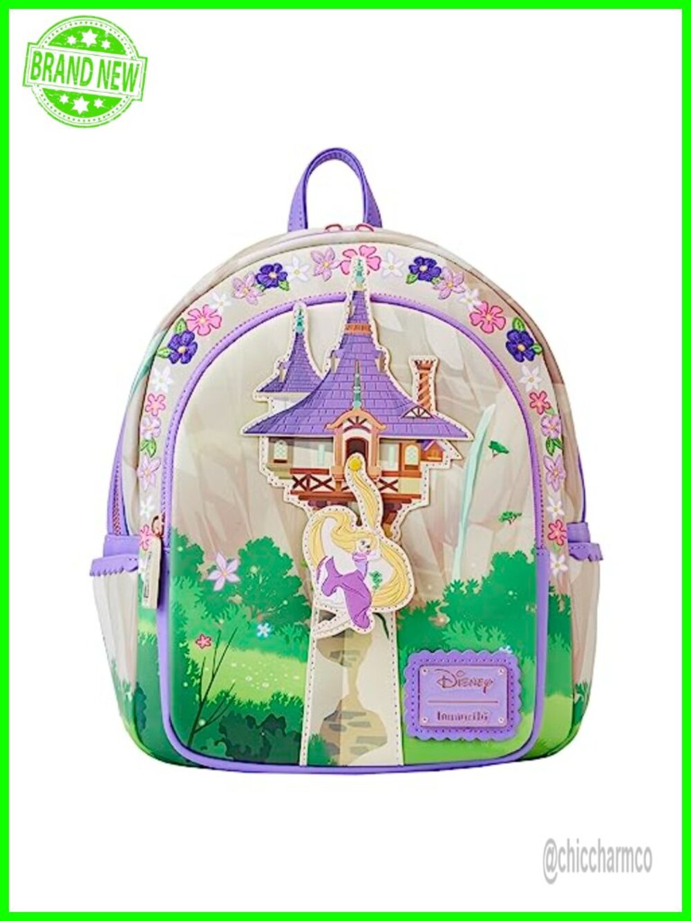Loungefly Disney Tangled Rapunzel Mini Backpack Vegan Leather - Picture 1 of 6